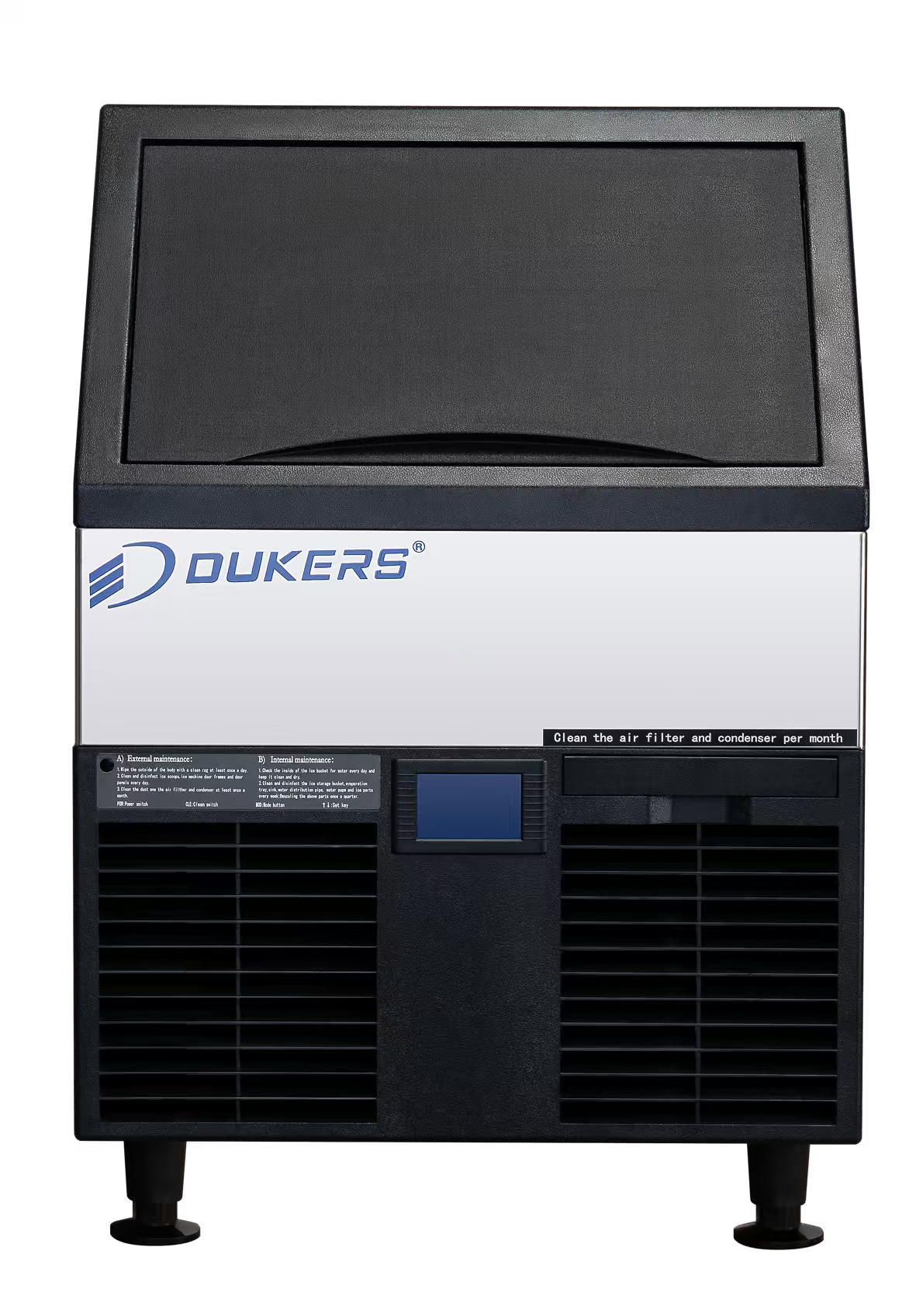 DIM300 Commercial Ice Machine with 88 lb Storage Bin – 312 lb Daily Production