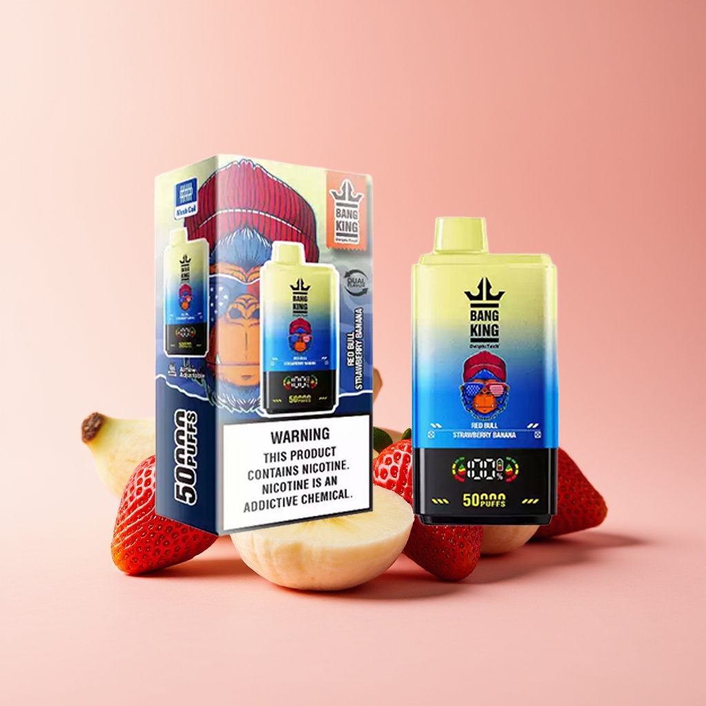 BANGKING 50000 DSK042 PUFFS RED BULL-STRAWBERRY BANANA