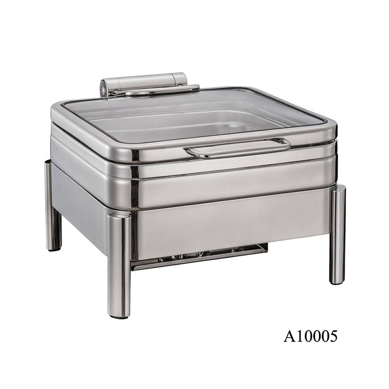 Square & Round Flip-Top Buffet Stoves / Chafing Dishes