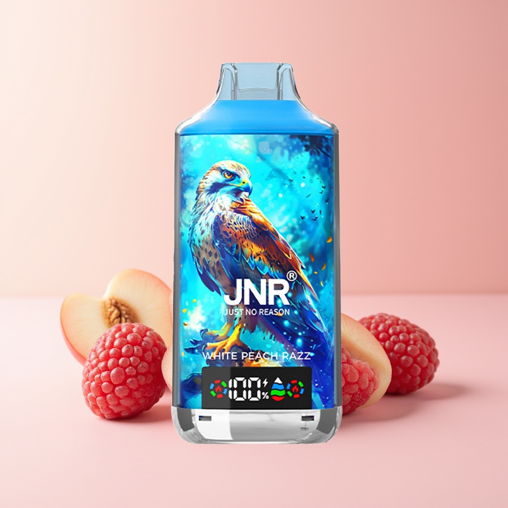 JNR FALCON X 18000 PUFFS WHITE PEACH RAZZ