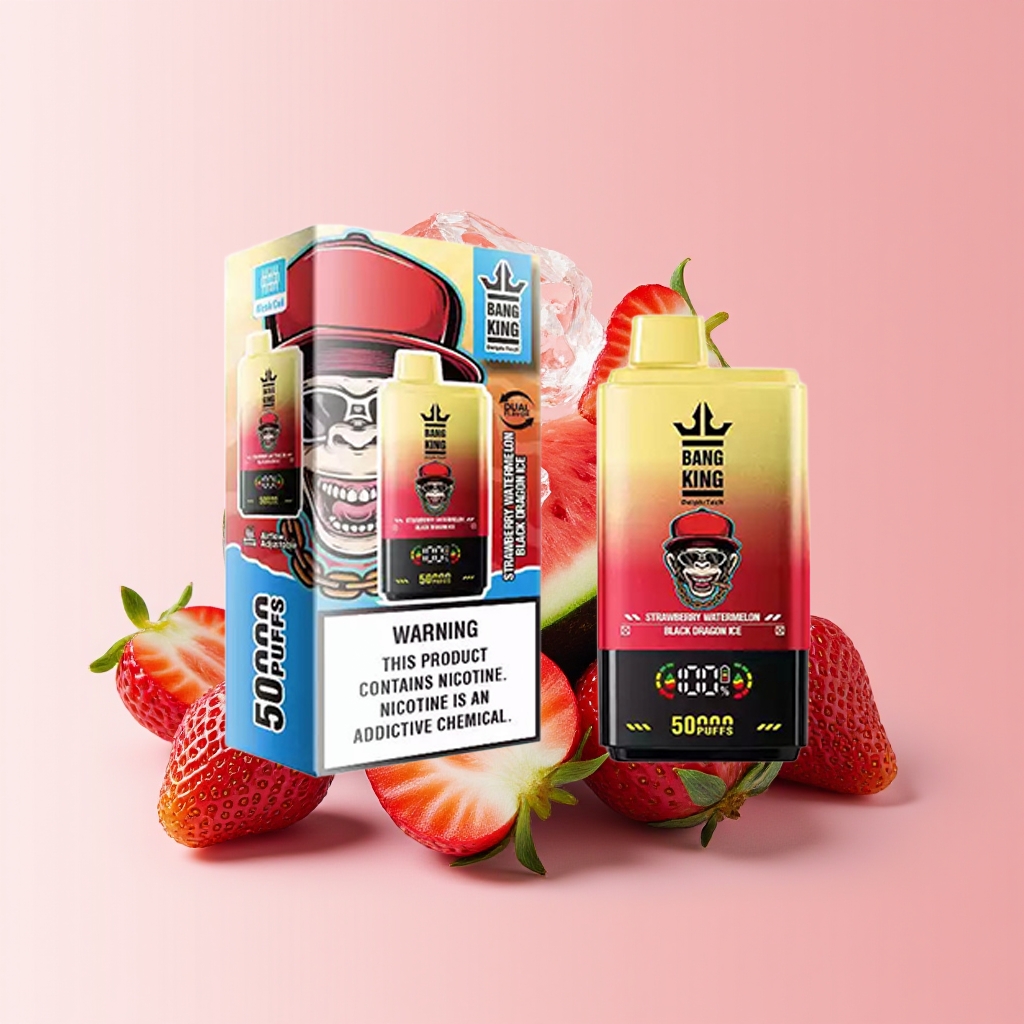 BANGKING 50000 DSK042 PUFFS STRAWBERRY WATERMELON-BLACK DRAGON ICE