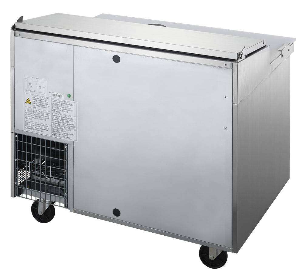 DPP44-6-S1 Commercial Single Door Pizza Prep Table Refrigerator