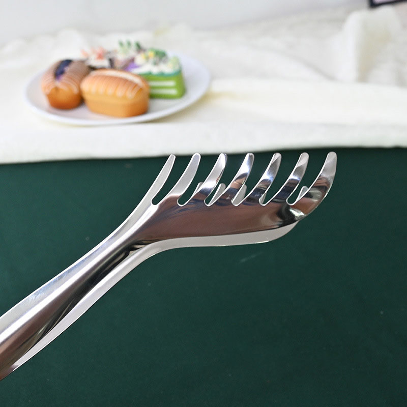 Stainless Steel Food Tongs for Pasta, Barbecue & Bread
