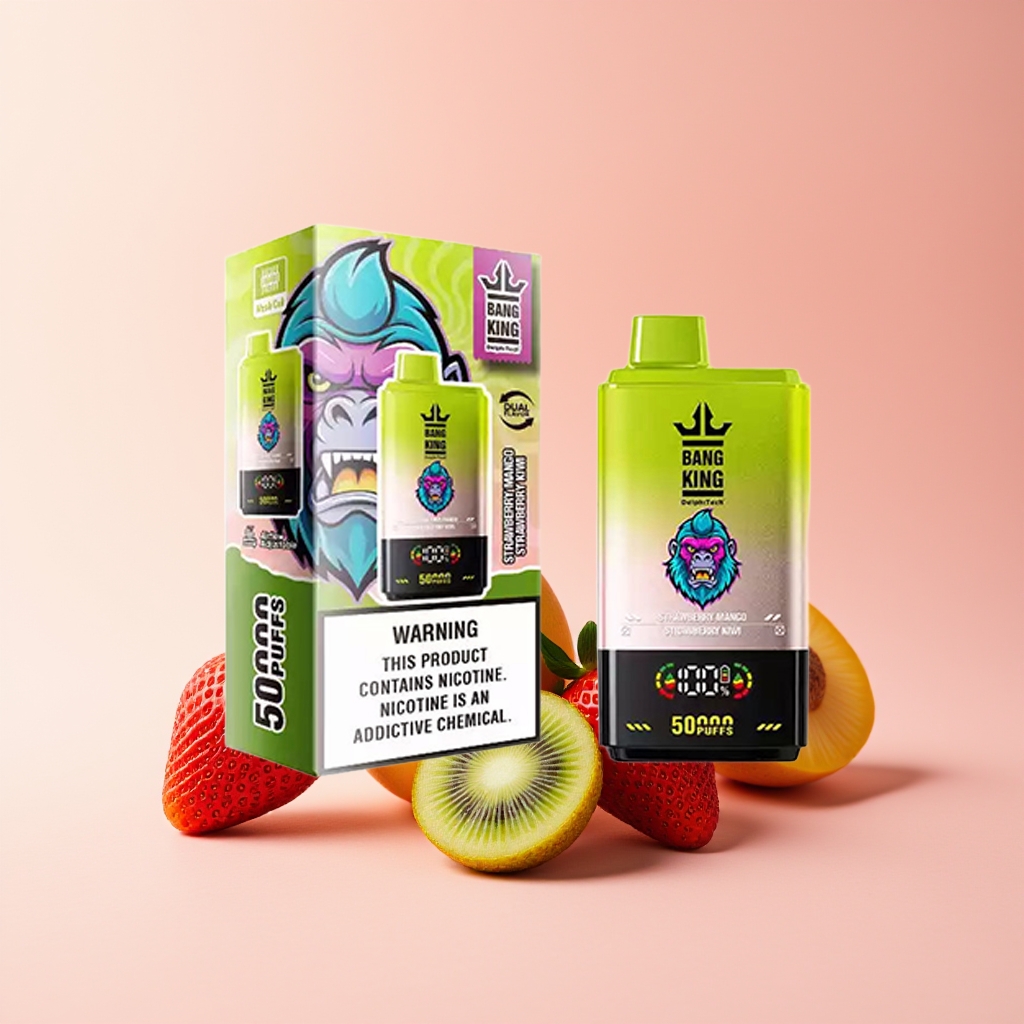 BANGKING 50000 DSK042 PUFFS STRAWBERRY MANGO-STRAWBERRY KIWI