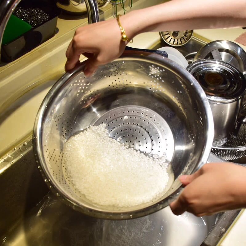 Stainless Steel Rice Sieve Kitchen Colander