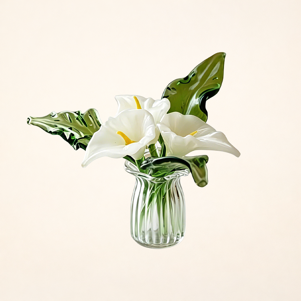 Mini glass flower