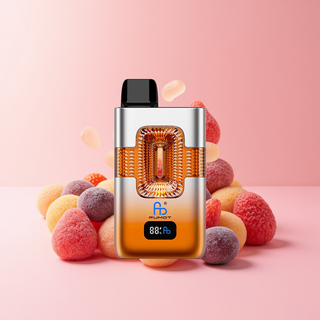 FUMOT ECO 2IN1 50K PUFFS GRAPE GUMMY BEAR & STRAWBERRY GUMMY BEAR