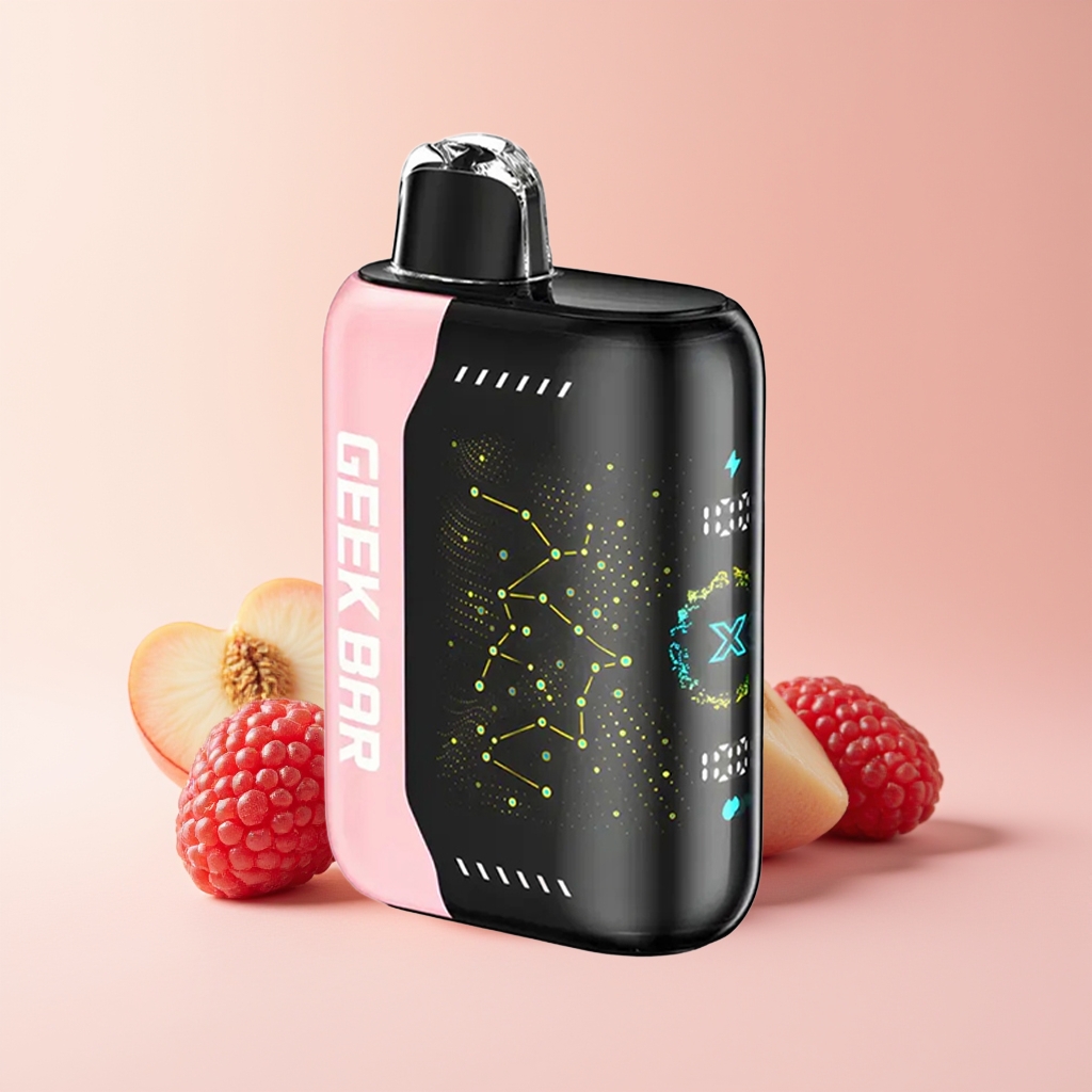 GEEK BAR PULSE X 25000 PUFFS WHITE PEACH RASPBERRY