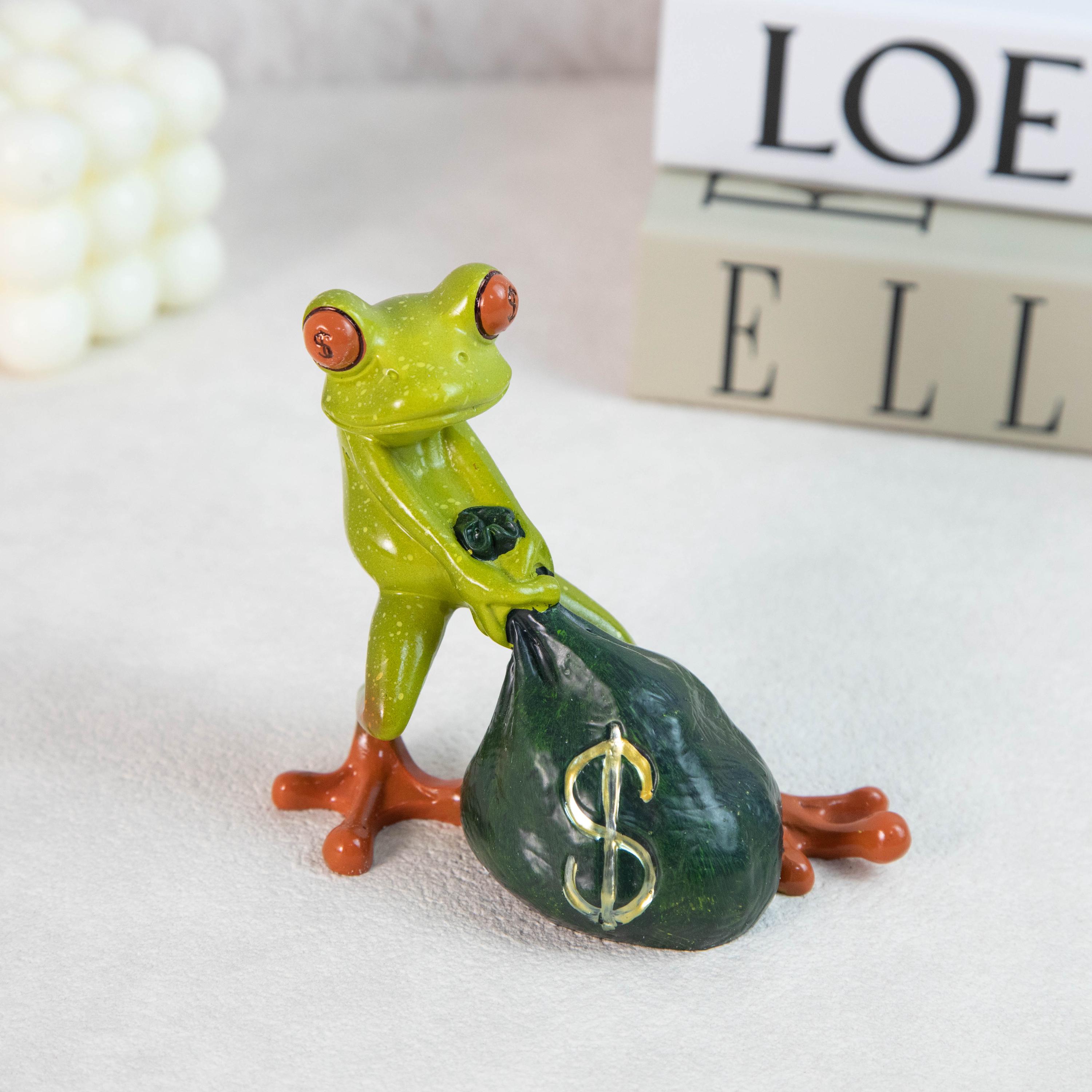 Wealth-Attracting Frog Ornament - Feng Shui Wealth Statue