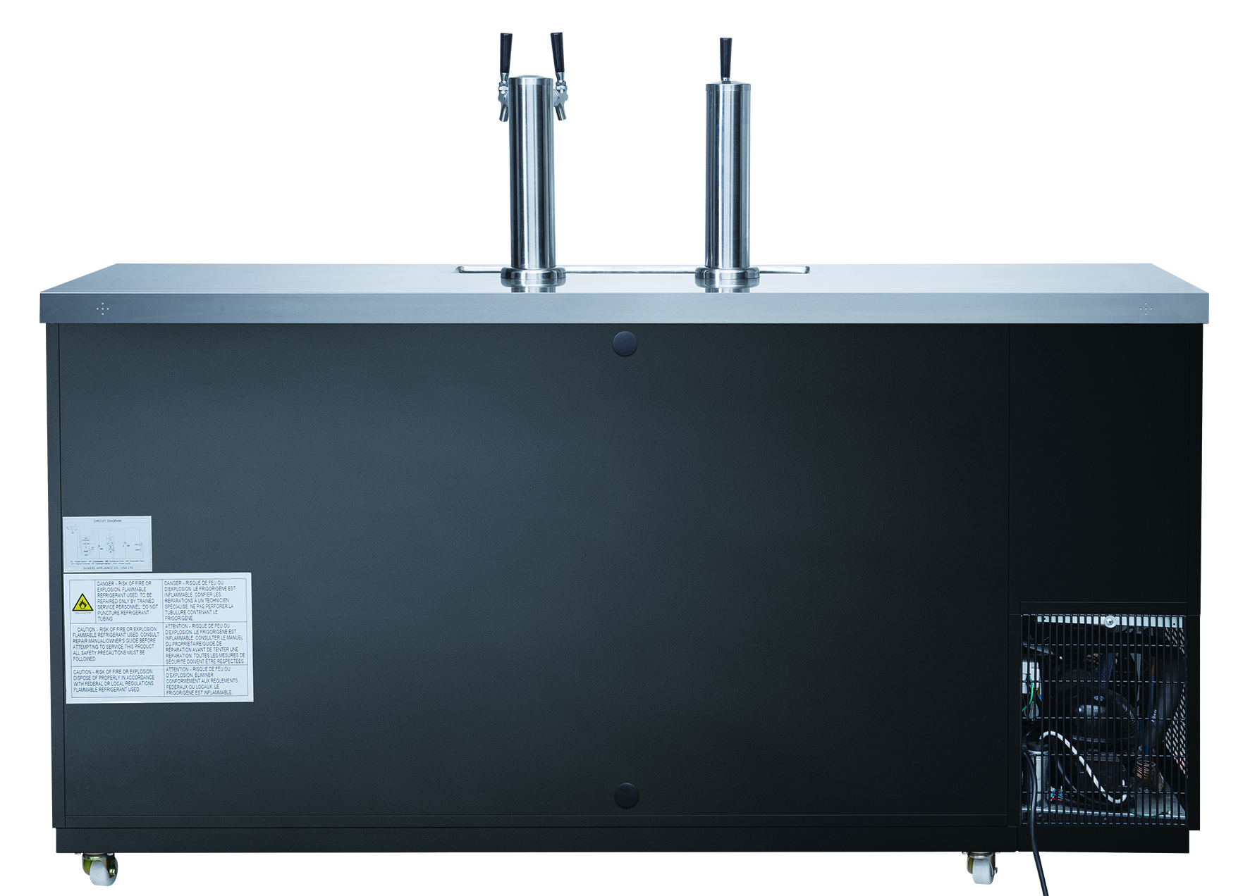 DKB72-M3 Dual Tap Kegerator Beer Dispenser