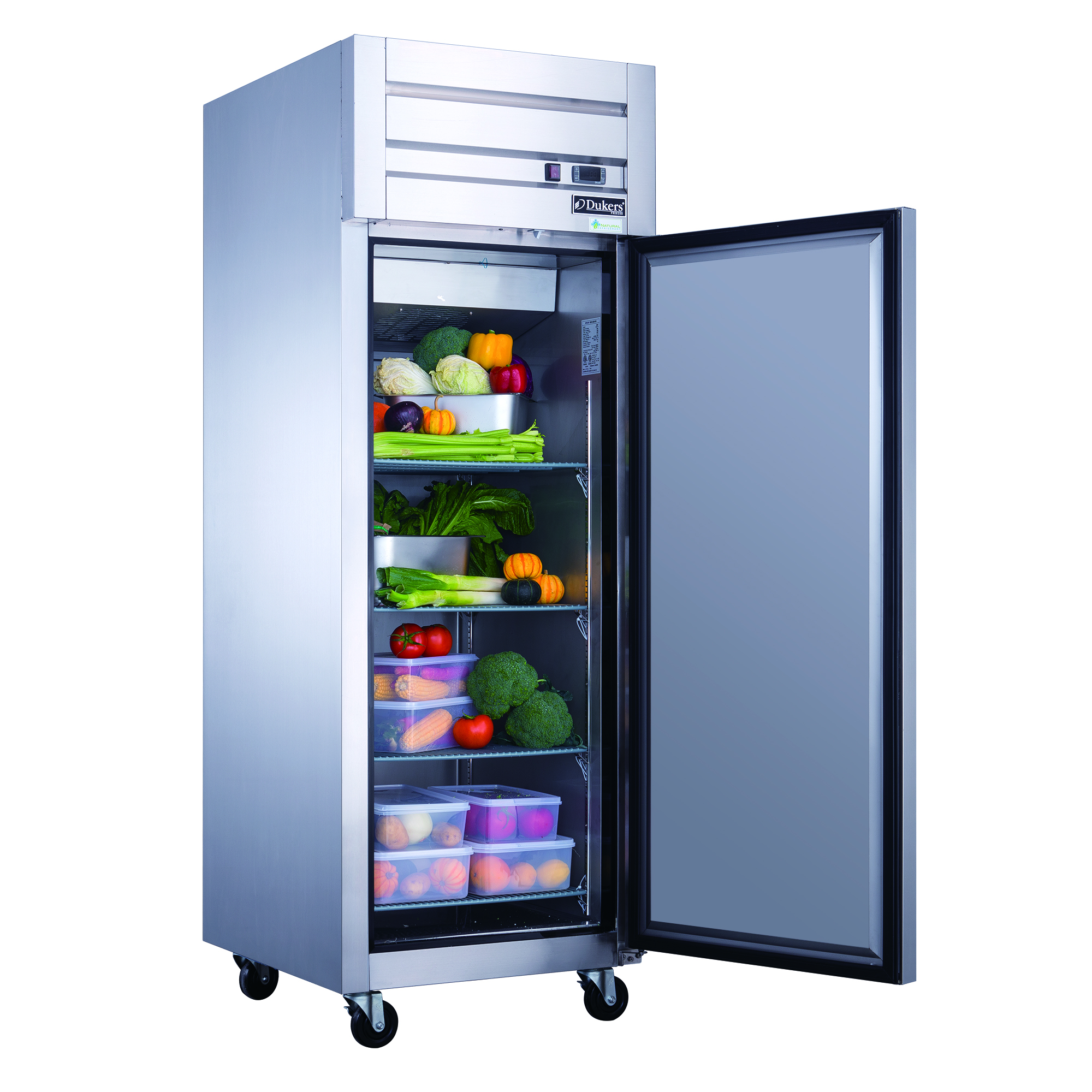 D28AR Commercial Single Door Top Mount Refrigerator in Stainless Steel