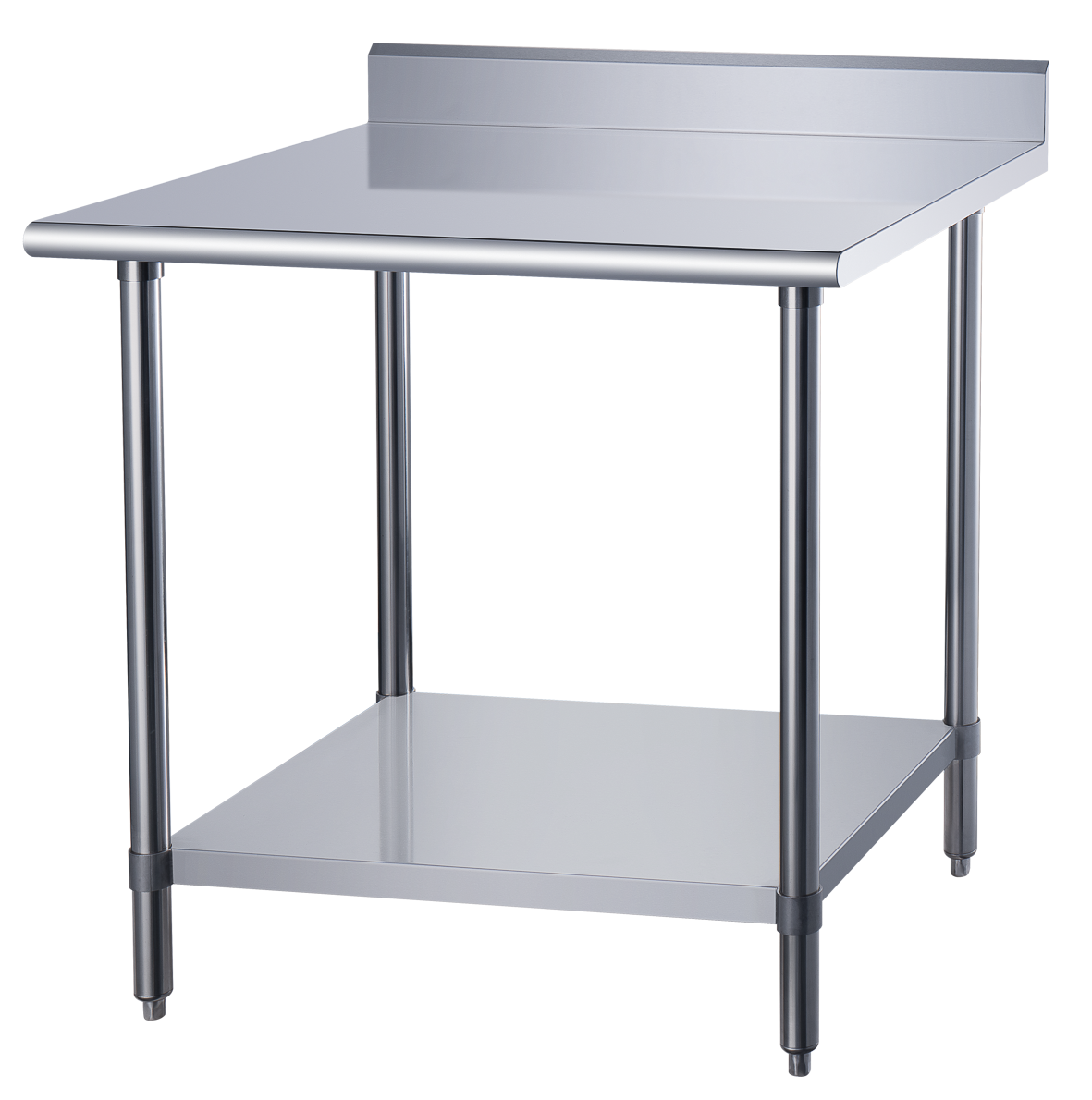 DCSTW-3024B Stainless Steel Work Table with Backsplash - 24 in. Wide