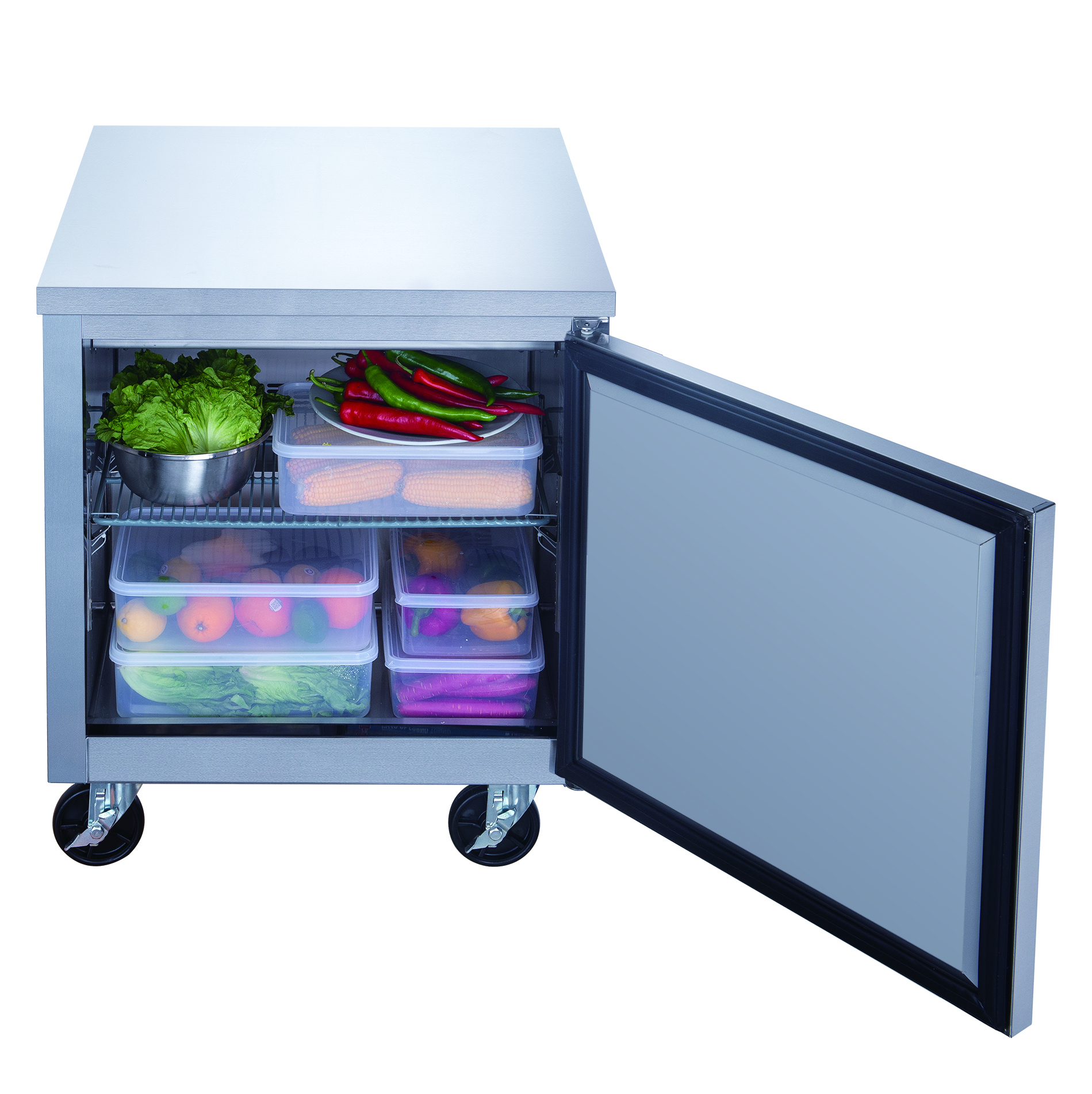 DUC29R Single Door Undercounter Refrigerator in Stainless Steel/DUC29F Single Door Undercounter Freezer in Stainless Steel