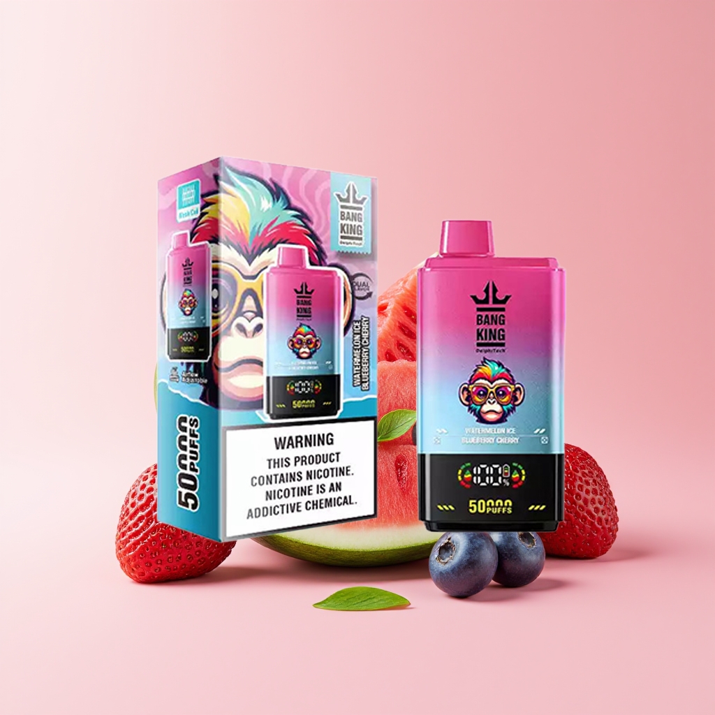 BANGKING 50000 DSK042 PUFFS WATERMELON ICE-BLUEBERRY CHERRY