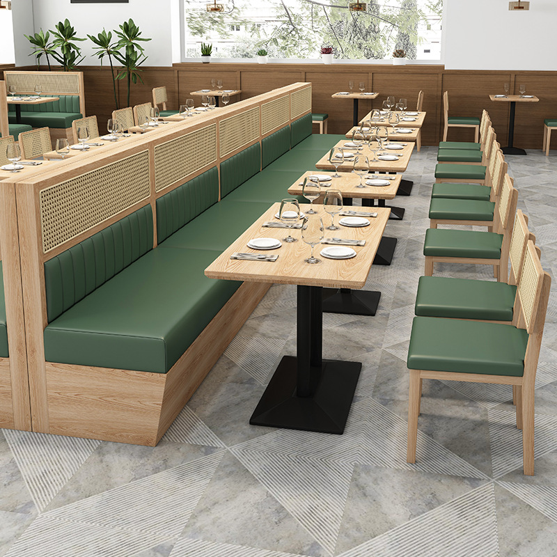 Solid Wood Dining Table with Booth & Chair Set,Please contact customer service for details.