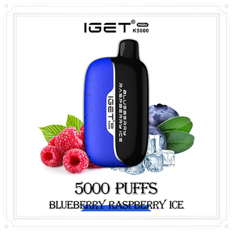 IGET Moon 5000 Puffs Blueberry Raspberry Ice
