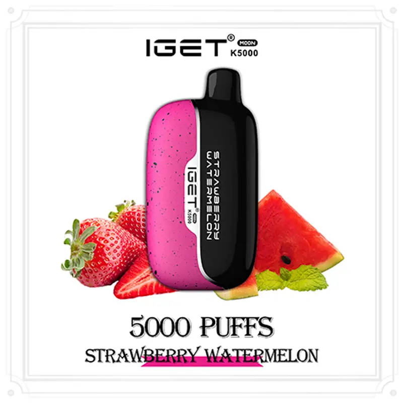 IGET Moon 5000 Puffs Strawberry Watermelon