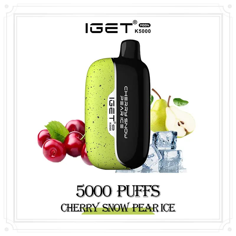 IGET Moon 5000 Puffs Cherry Snow Pear Ice