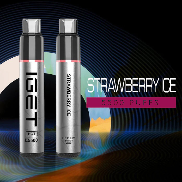 IGET Hot - 5500 Puffs Strawberry Ice