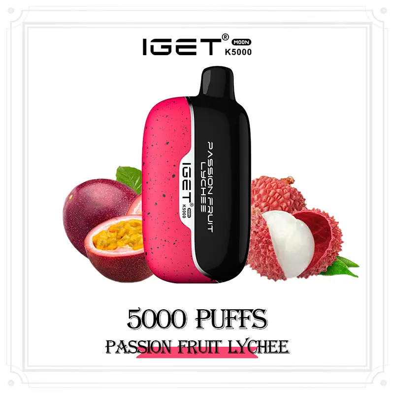 IGET Moon 5000 Puffs Passion Fruit Lychee