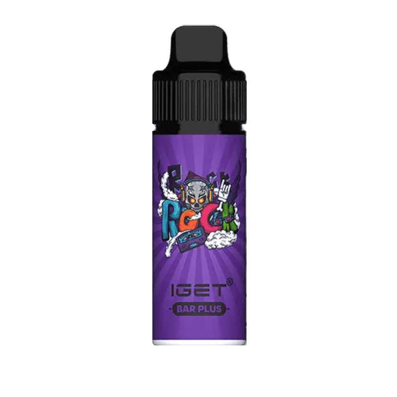 Nicotine Free IGET Bar Plus Vape Kit Grape Ice
