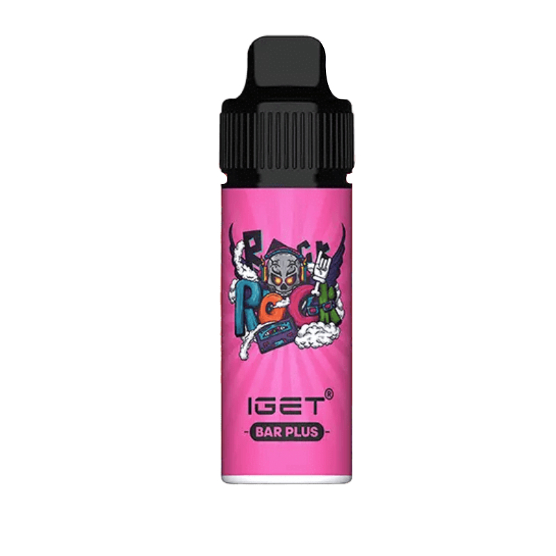 Nicotine Free IGET Bar Plus Vape Kit Strawberry Watermelon Ice