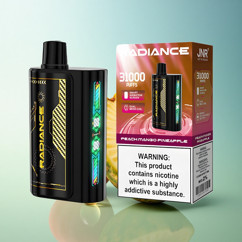 JNR Radiance 31000 Peach Mango Pineapple Dual Mesh Coil 950mAh