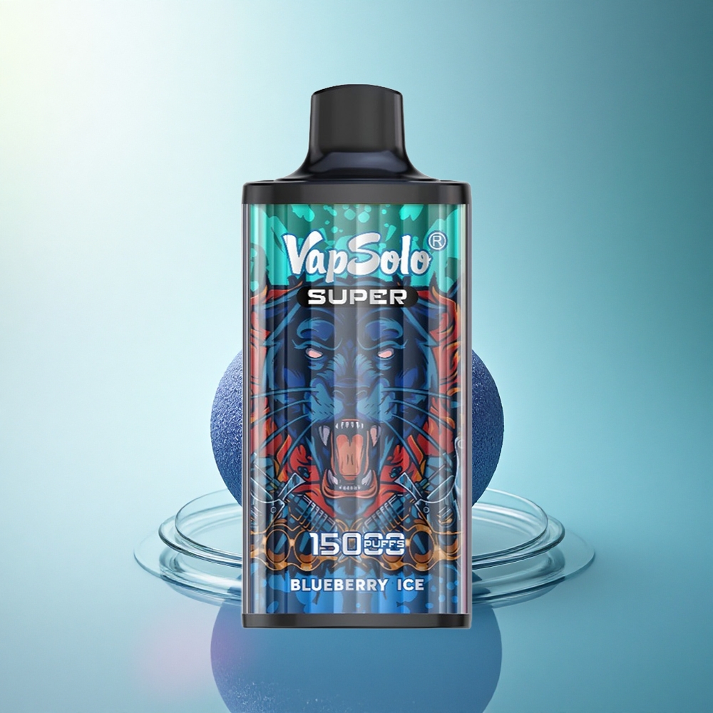 Vapsolo Super 15000 Puffs Blueberry Ice 40ml 850mAh Mesh
