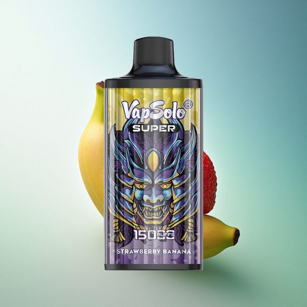 Vapsolo Super 15000 Puffs Strawberry Banana 40ml 850mAh