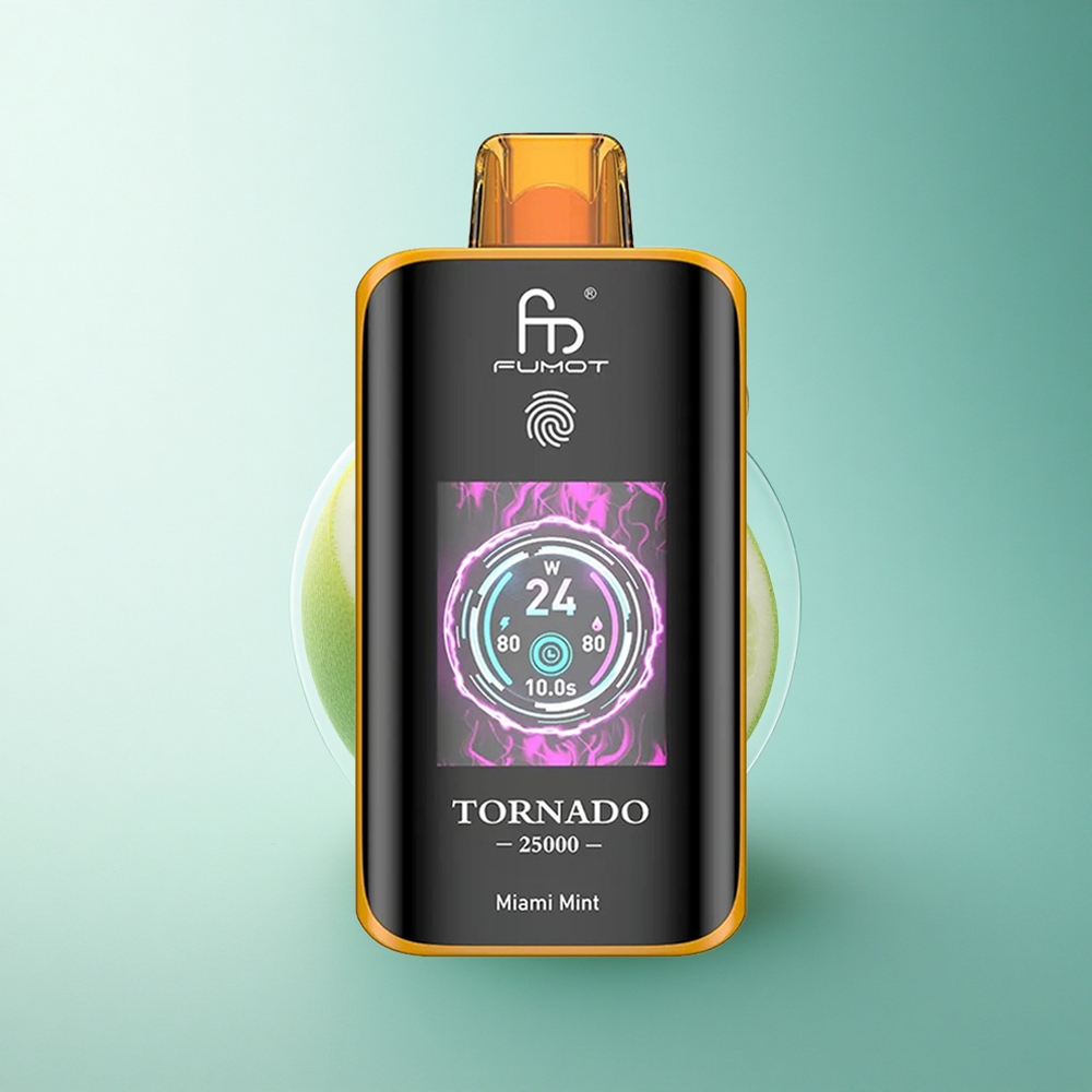 Fumot Tornado 25000 Puffs Miami Mint HD Screen 700mAh 20ml 5% Nicotine