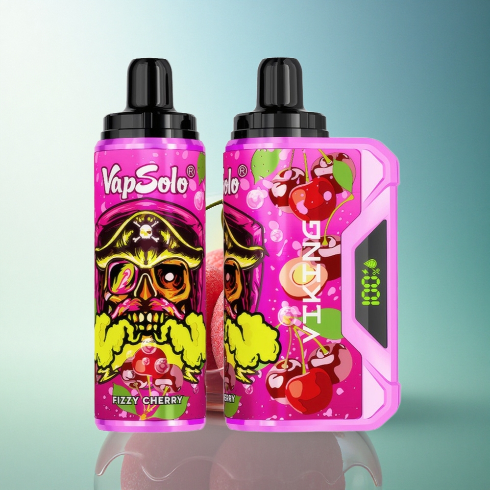 VapSolo VIKING 12000 Puffs Fizzy Cherry 22ml Nicotine Type-C