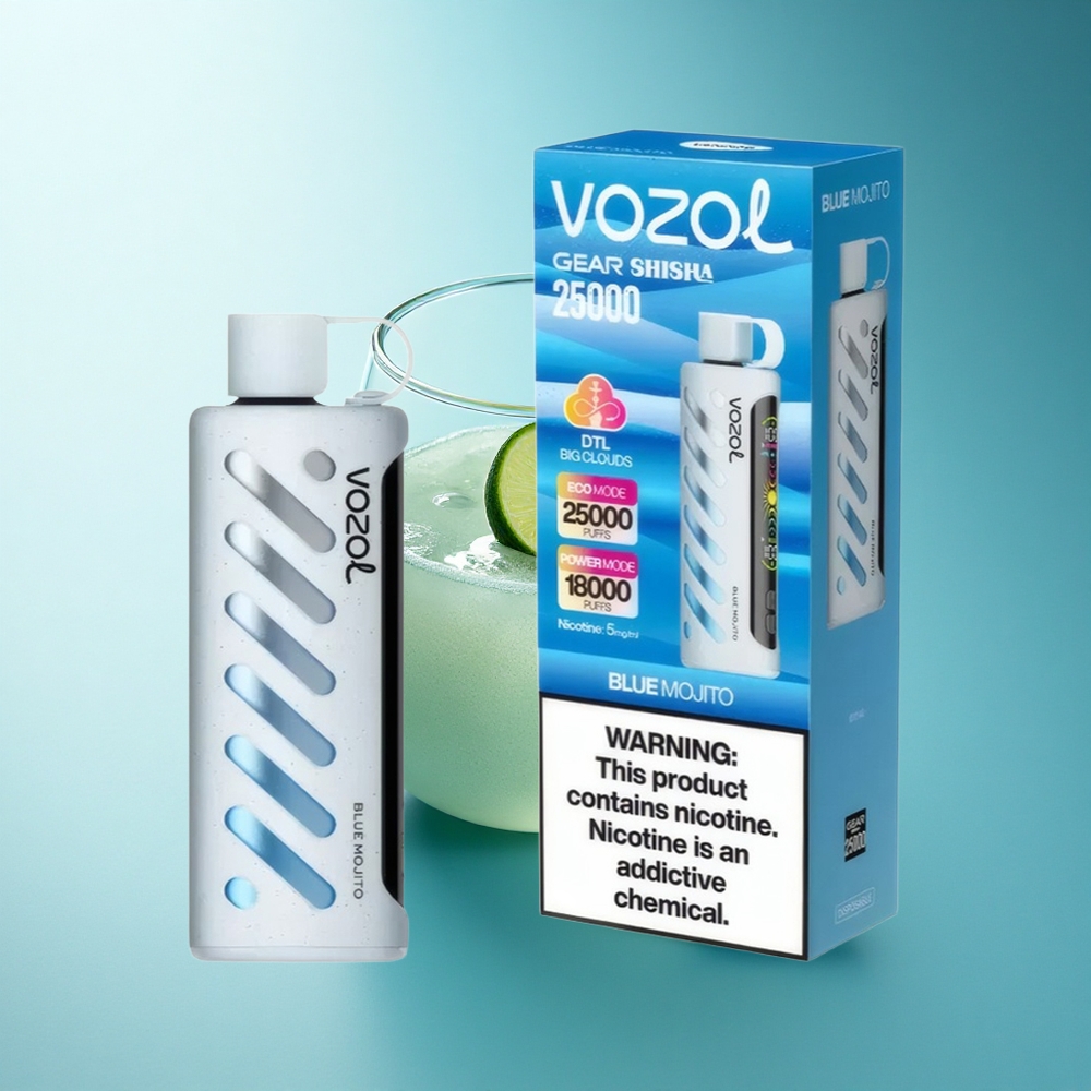 VOZOL Gear Shisha 25000 Puffs Blue Mojito Dual Mesh 1000mAh