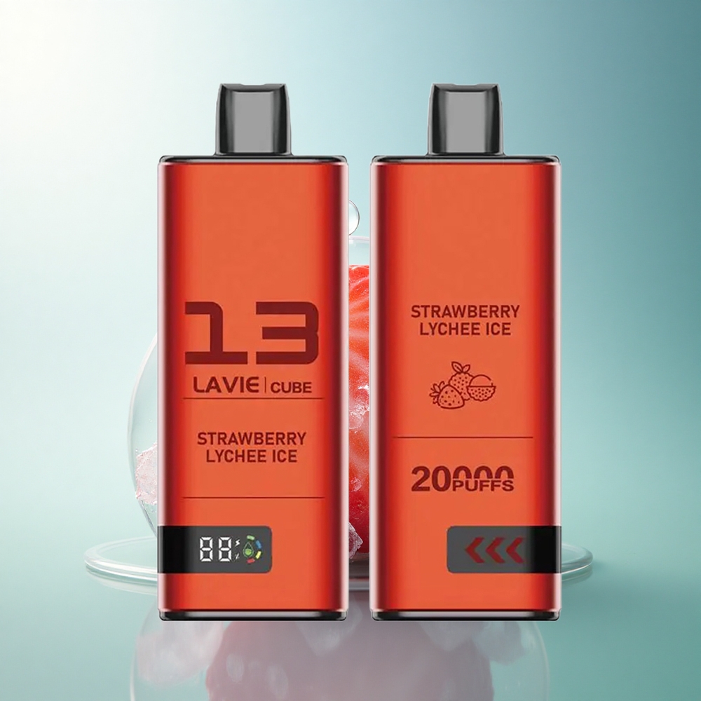 Lavie Cube 20000 Puffs Strawberry Lychee Ice 28mL 5% Nicotine 600mAh