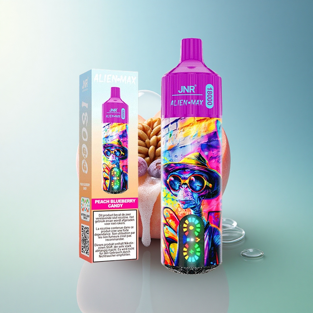 JNR Alien Max 18000 Peach Blueberry Candy Dual Mesh 850mAh