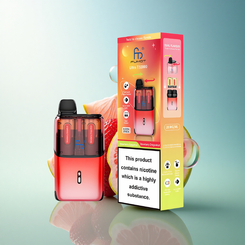 Fumot Ultra T32000 Puffs Strawberry Dragonfruit - 20mg Nicotine, 800mAh Battery