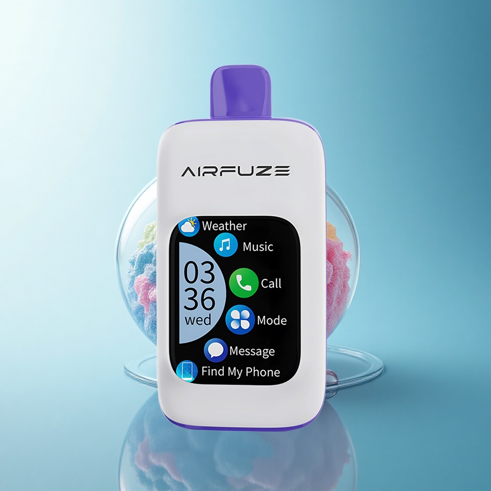 AirFuze Smart Pro 40000 Puffs Blue Razz Ice Rechargeable 900mAh Smart Touch Screen