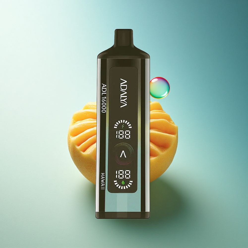 Adalya ADL 16000 PRO Puffs Hawaii Steel Pipe Digital Screen 1000mAh