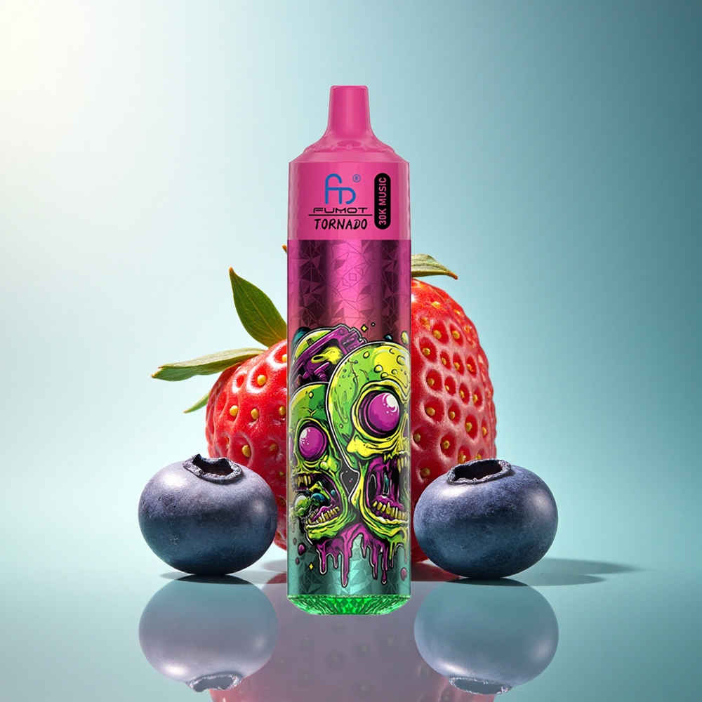 Fumot Randm Tornado 30000 Puffs Strawberry Blueberry LED Display 600mAh 30mL