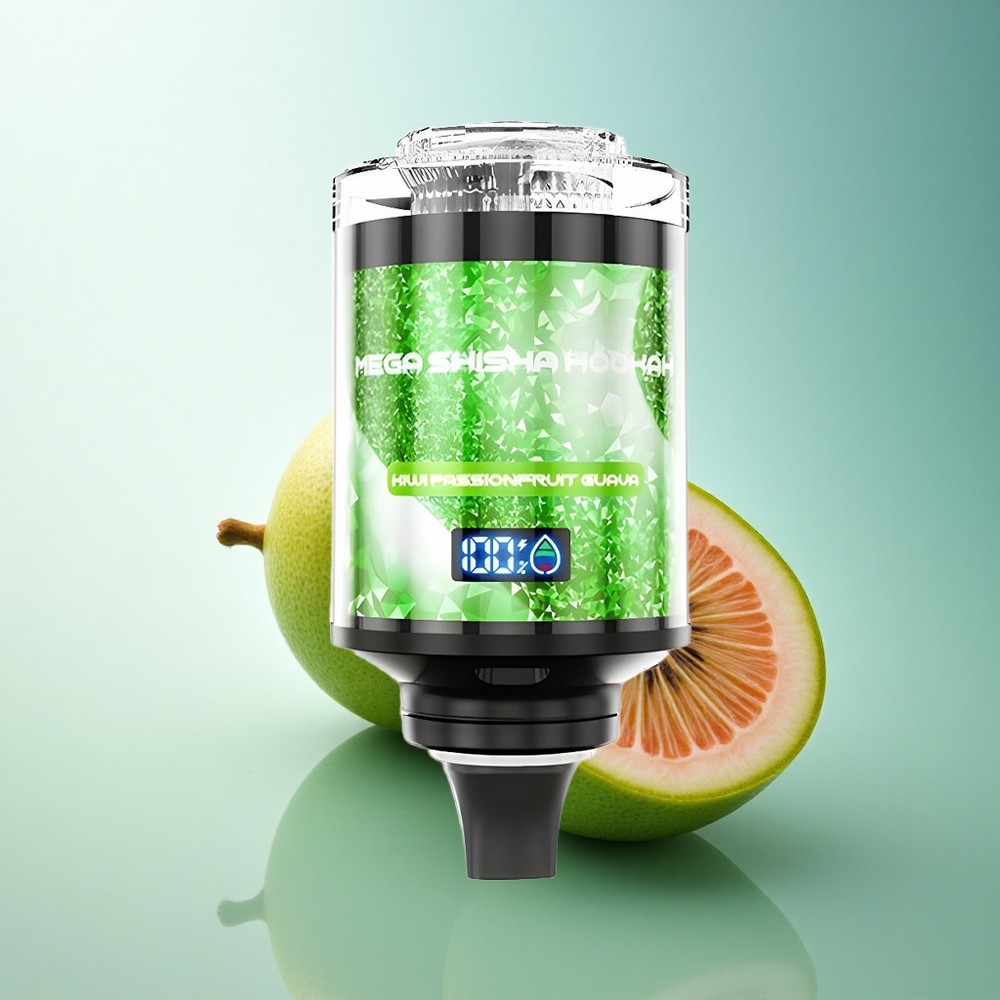 JNR Mega Shisha Hookah 100K Kiwi Passionfruit Guava 2200mAh 2% Nicotine