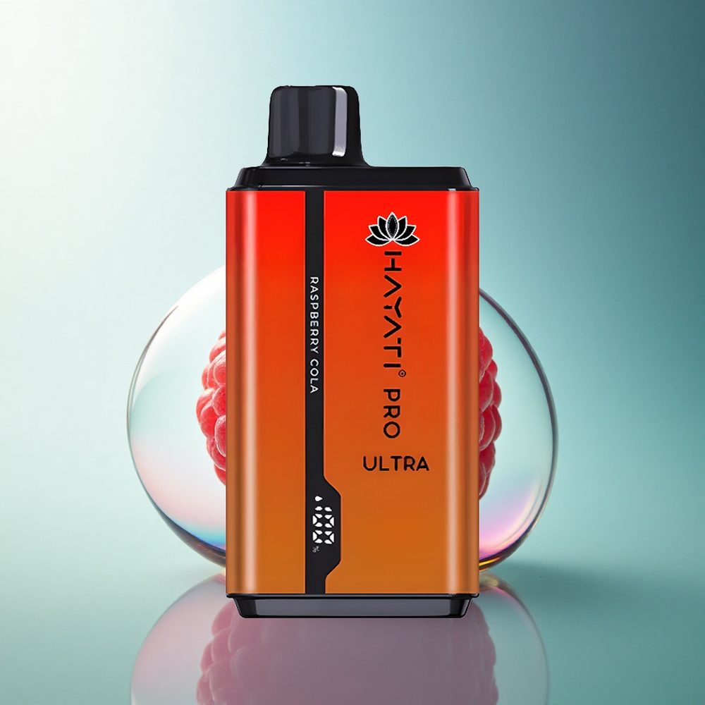 Hayati Pro Ultra 15000 Puffs Raspberry Cola 850mAh 24ml 2% Nicotine