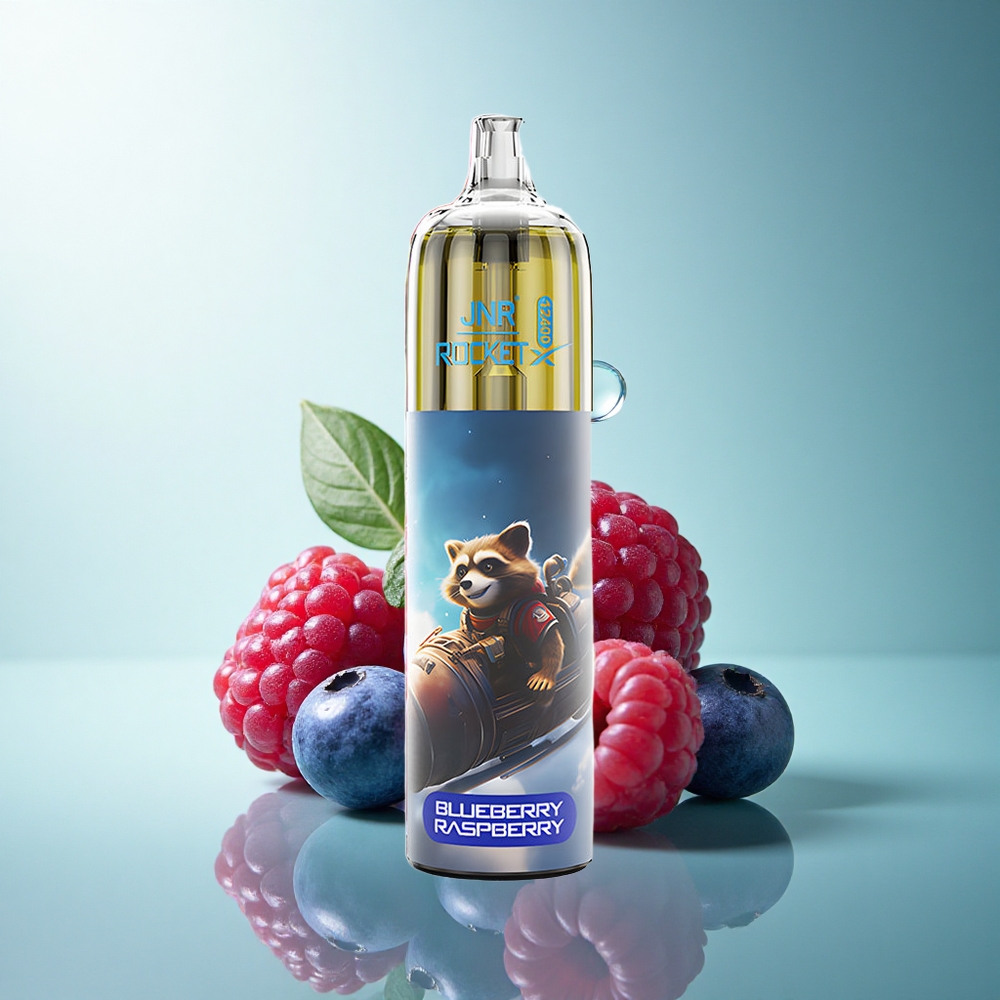 JNR Rocket-X 12400 Blueberry Raspberry Adjustable Airflow 850mAh Nicotine 0% 2% 5%