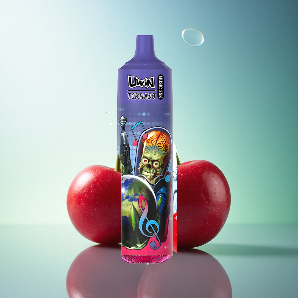 Uwin Tornado 35K Music Puffs Cherry Cola Mesh Coil 1.0 Ohm Nicotine 5% 600mAh