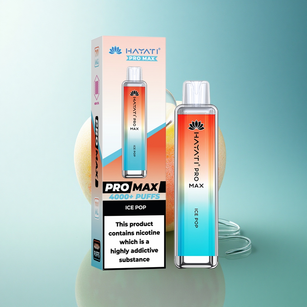 Hayati Pro Max 4000 Puffs Ice Pop Dual Coil 1400mAh Rechargeable