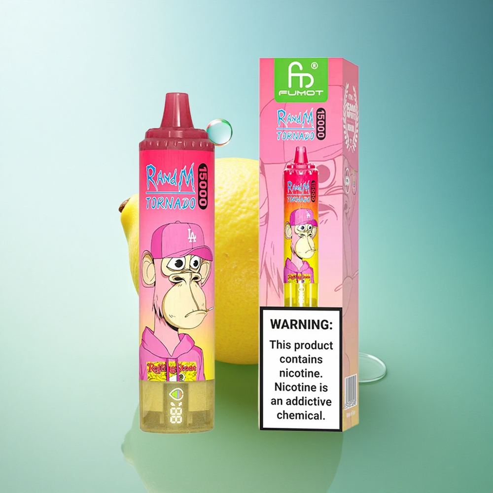 RandM Fumot Tornado 15000 Puffs Lemon Mesh 850mAh 5% Nicotine