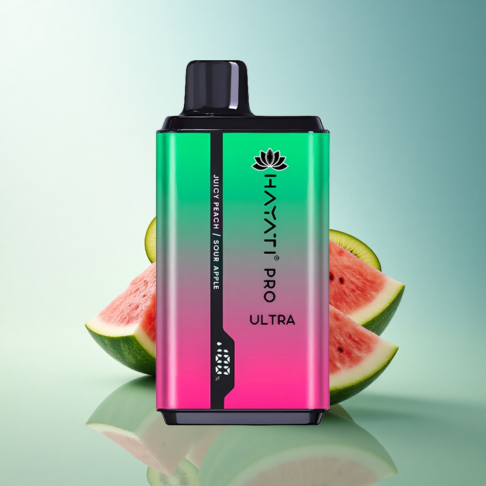 Hayati Pro Ultra 15000 Puffs Watermelon Kiwi Passionfruit 850mAh 2 12ml 2% Nicotine