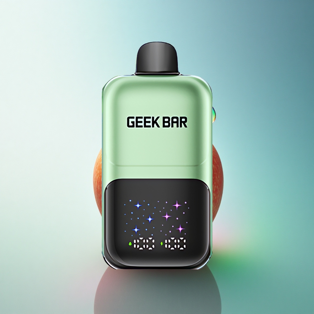 GEEK BAR 2GO 20ml 50000 Puffs Double Apple A&B Interactive Screen Dual Tank 20mL 5% Nicotine