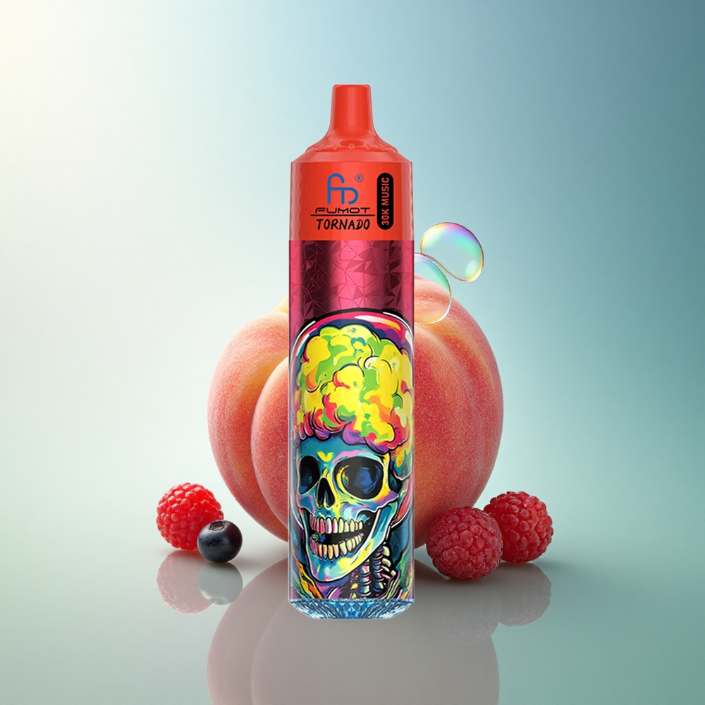 Fumot Randm Tornado 30000 Puffs Peach Berries 30mL 5% Nicotine 600mAh