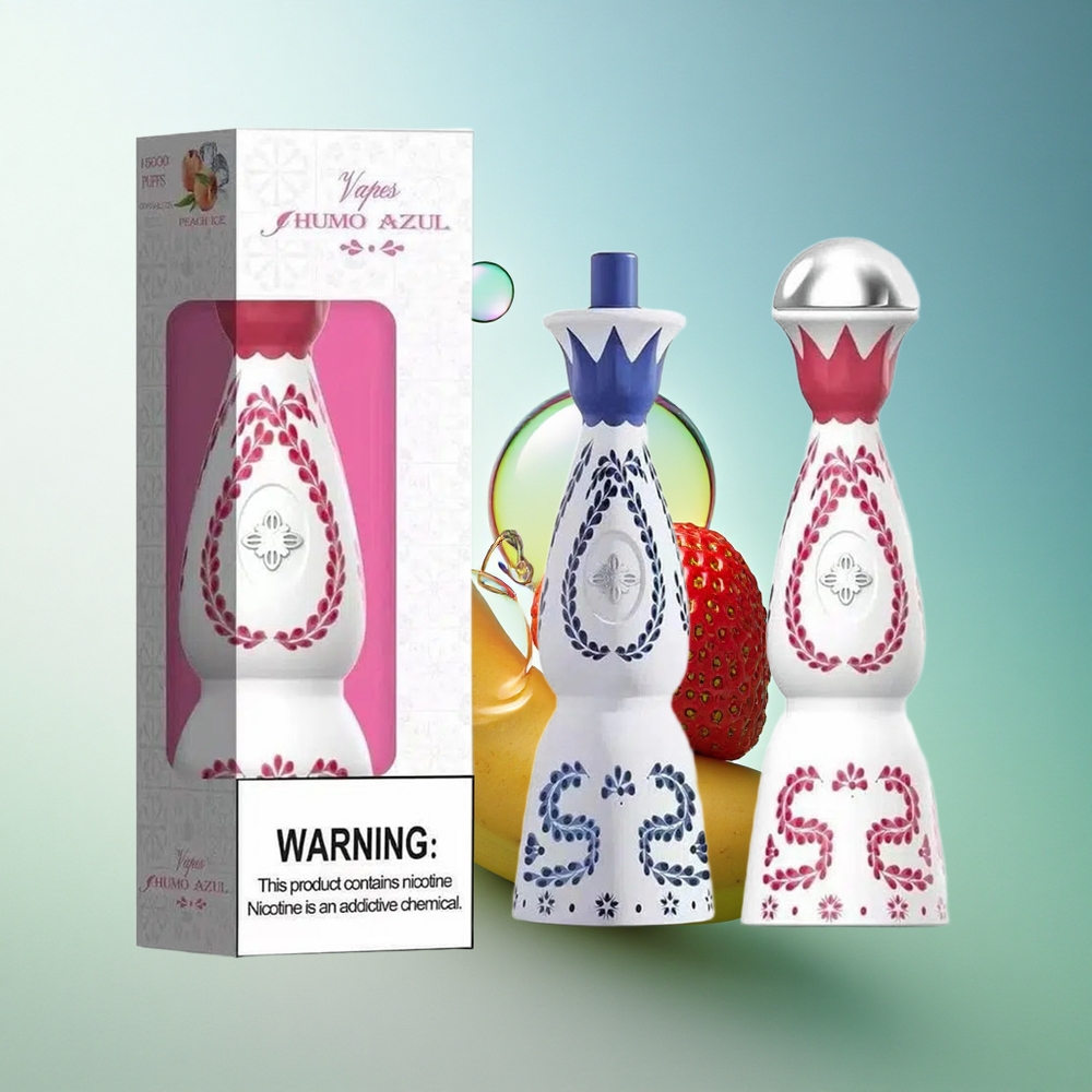 Humo Azul 15000 Puffs Strawberry Banana 5% Nicotine 500mAh