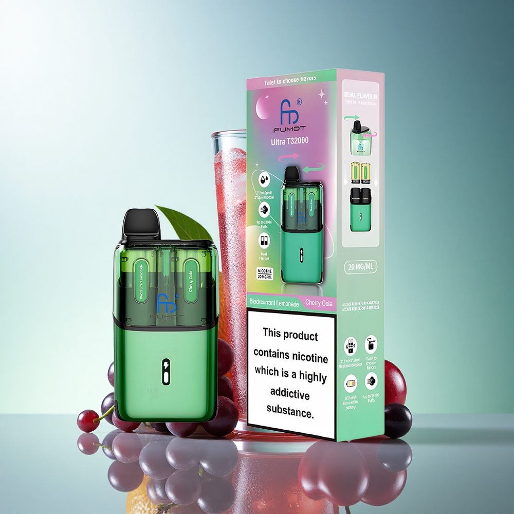 Fumot Ultra T32000 Puffs Blackcurrant Lemonade - Cherry Cola 800mAh 24ml Mesh Coil