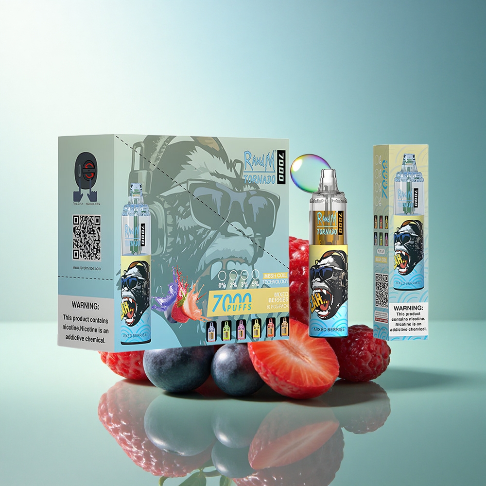 RandM Fumot Tornado 7000 Puffs Mixed Berries Mesh Coil 14ML 5% Nicotine